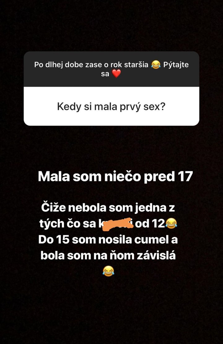 Zuzana Plačková o prvom sexe 
